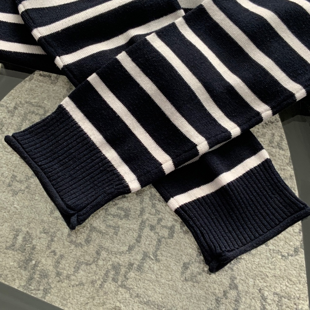 Inwear Classic Navy and White Striped Women's Sweater XS - Picture 6 of 6